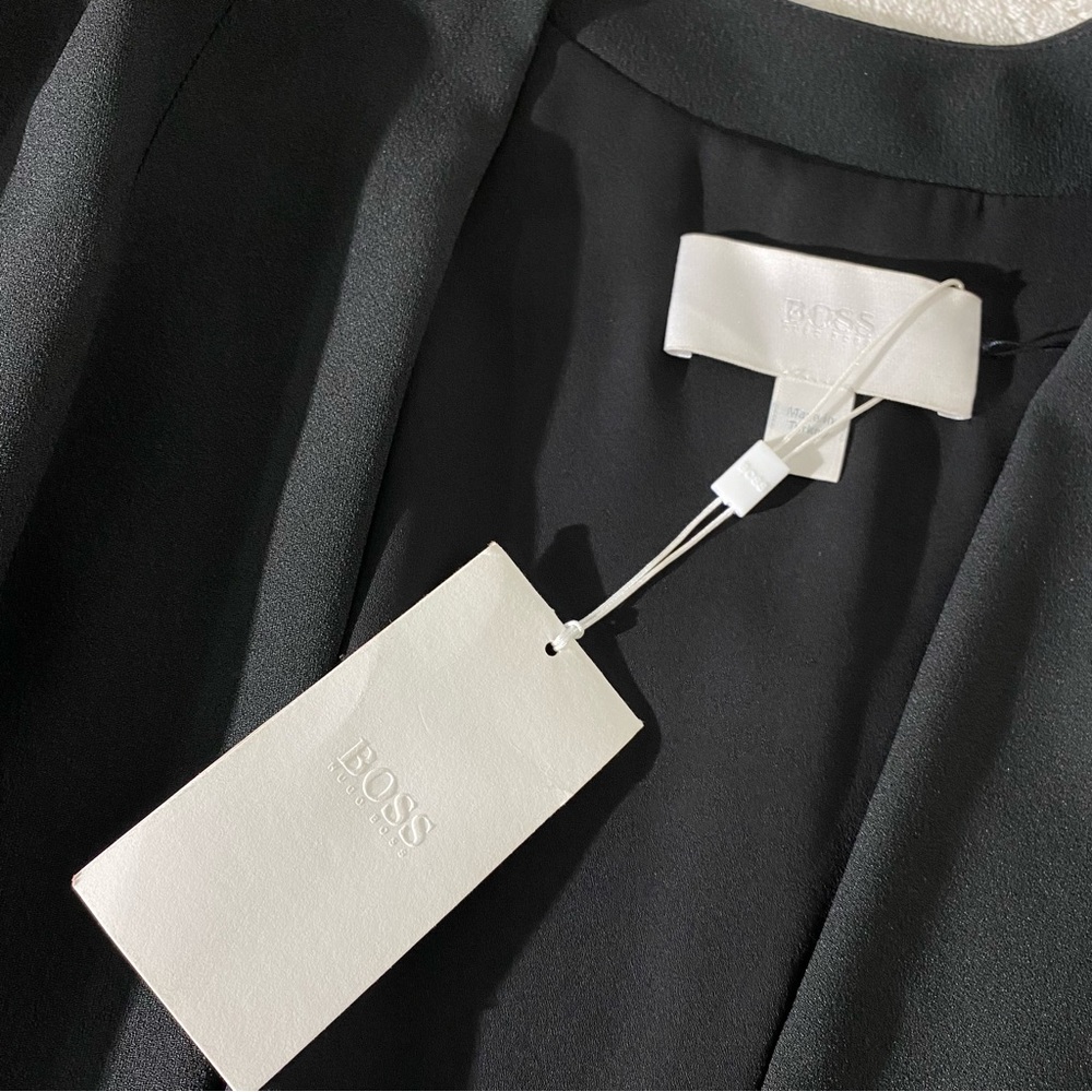 HUGO BOSS Jesma Open Front Short Jacket Black - Picture 4 of 7